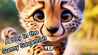 A Day in the Sunny Savannah🌞🐘🌿story nature animals [upl. by Nerrag224]