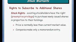 Ch16 Dilutive Securities  Stock Warrants 44 [upl. by Gaylor745]