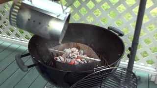 Weber Grill  Cooking Pork Chops in Tin Foil [upl. by Drucy]