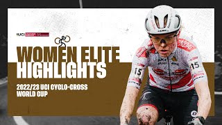 Women Elite Highlights  RD 7 Hulst NED  202223 UCI CX World Cup [upl. by Meredeth]