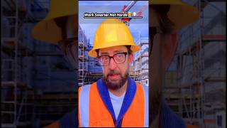 Part 85  work smarter not harde👷💡💯 workers work smart construction job viralvideo shorts [upl. by Eihs]