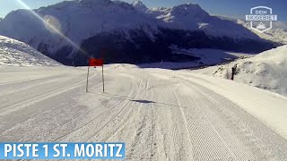 St MoritzCorviglia Piste 1 quotParadisoquot [upl. by Hayashi966]