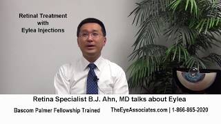 Eylea  A longer lasting retinal injectable explained by Dr BJ Ahn [upl. by Enaffit388]