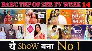 Zee TV All Shows Trp of This Week  Barc Trp Of Zee TV  Trp Report Of Week 14 [upl. by Tarra]