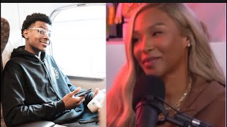 Bryce James prank calls his mum Savannah James on her podcast [upl. by Renaxela]