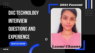 DXC Technology interview experience  Interview Questions  Laxmi Channe [upl. by Irovi]