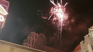 Reno Nevada  New Years Fireworks for Celebration of 2019 [upl. by Suollecram]