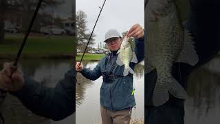 Bank fishing for prespawn crappie in the early spring [upl. by Gillette593]