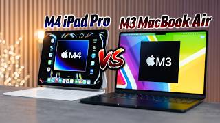 M4 iPad Pro vs M3 MacBook Air  The BETTER Laptop [upl. by Perce659]