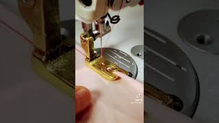 How to sew with a rolled hem foot diy sewmachine learntosew seweasy sew [upl. by Jutta]