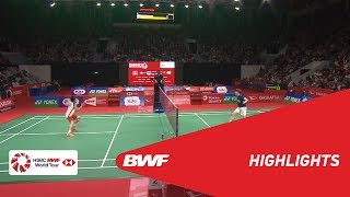 DAIHATSU Indonesia Masters 2019  MS  F  HIGHLIGHTS  BWF 2019 [upl. by Anomas]