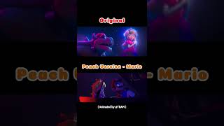 Original Version VS Peach Version peach peaches mario supermario mariobros vs animation yt [upl. by Sheridan297]