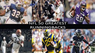 NFL 50 Greatest Runningbacks 2024 [upl. by Lraep216]