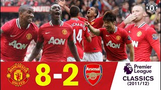 UNITED 82 ARSENAL  On This Day 28 August 2011  Extended Highlights  Manchester United Classics [upl. by Eiramanel]