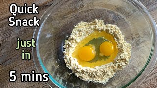 5 mins  Quick Snack Recipe  Easy snack recipes  Egg bites  Egg Pakoda  Egg Bajji  eggbites [upl. by Knutson]