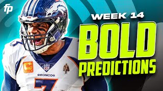 BOLD Week 14 Fantasy Football Predictions BET THESE PROPS NOW [upl. by Ichabod]