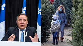 COVID19 Legault backtracks and cancels plan to allow Christmas gatherings in Quebecs red zones [upl. by Romo]