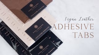 Vegan Leather Adhesive Tabs  By Nisha Fernando Designs [upl. by Dilks]