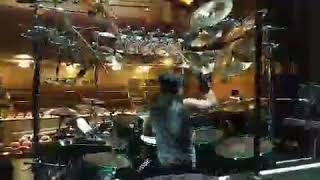 Mike Mangini Dream Theater live 2019 Quick Gong Floor Check [upl. by Melton]