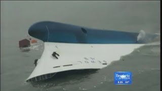 Sólo cadáveres han sido rescatados del ferry de Corea del Sur [upl. by Airtened]