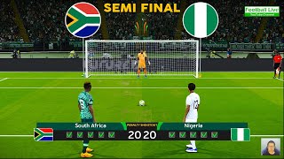 South Africa 🆚 Nigeria  Penalty Shootout 2024  Semi Final  African Cup of Nations 2023  PES [upl. by Zonnya]