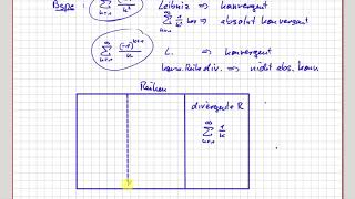 Analysis Reihen Absolute Konvergenz von Reihen mit Beispielen 0615 [upl. by Steve723]