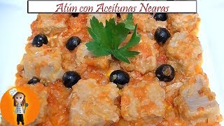 Atún con aceitunas negras  Receta de Cocina en Familia [upl. by Assir]