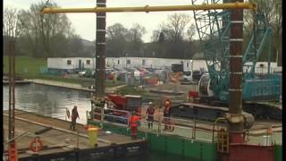 LAST LATTICE BEAMS ON THE WHITCHURCH TOLL BRIDGE REMOVED [upl. by Trebuh48]