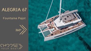 ALEGRIA 67 Fountaine Pajot  360° Tour [upl. by Emlen]