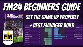 How to set Football Manager up properly and best managerial focus  FM24 Tips [upl. by Dyrraj]