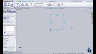 SolidWorks Tutorial 2 Croquis Línea y Rectángulo CdM [upl. by Airamanna]