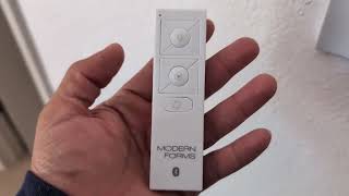 Modern Forms 6 Speed Ceiling Fan Wireless Bluetooth Remote Control Review [upl. by Ahsaelat]