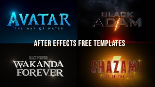 Movie Titles After Effects Free Templates  Free VFX Assets [upl. by Eisnyl141]