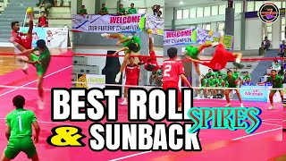 Sepak Takraw Mix Best Spikes  Best Moment Roll Spike amp Sunback Spike [upl. by Sigsmond478]