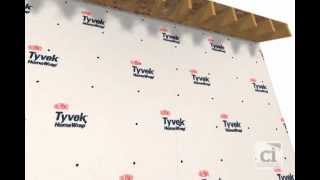 HomeWrap® Install OVER Sheathing  Air and Water Barrier  DuPont™ Tyvek® [upl. by Sabas]