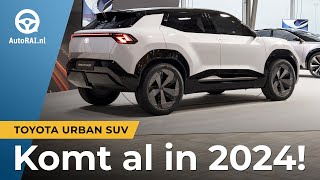 Toyota komt met elektrische SUV voor Bsegment  TOYOTA URBAN SUV CONCEPT  AutoRAI TV [upl. by Dilks145]