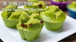 Pandan Coconut Milk Huat Kuih Fatt Koh  simple vegan recipe 【4K sub】 [upl. by Nytsyrk]