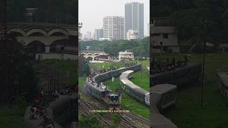 Overcrowded Eid Special Train leaving the station [upl. by Dang]