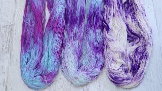 Dyepot Weekly 75  Dry Rub with Wiltons Violet Food Coloring Three Different Ways [upl. by Ynnelg]