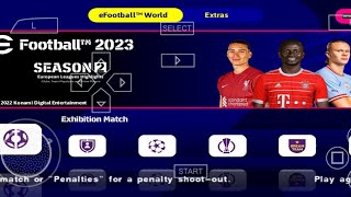 eFootball PES 2023 PPSSPP  PSP Offline PS5 Camera Latest Transfers Best Graphics amp New Kits [upl. by Esihcoc]