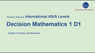 Edexcel IAL AS  A Levels Decision Mathematics 1  Chapter 2 Graphs and Networks  3 [upl. by Etnovaj437]