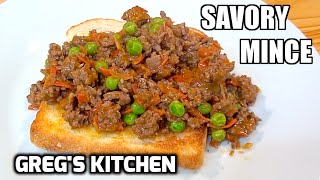 HOW TO MAKE SAVORY MINCE  Gregs Kitchen [upl. by Gallagher]