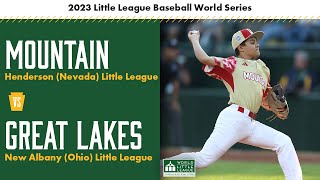 Nevada vs Ohio  2023 Little League Baseball World Series Game 16 [upl. by Lorrayne]