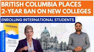 Canada Bans New Colleges For 2 Years  Study In Canada  Study Abroad 2024  Canada Visa Updates [upl. by Jeannie559]