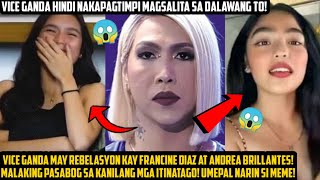 FRANCINE DIAZ AND ANDREA BRILLANTES NILAGLAG NI MEME VICE DAHIL SA ISSUE NILA REBELASYON 2022 NILA [upl. by Roderic]