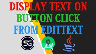 How to display text on button click from edittext  Shakir Gyan androiddevelopment [upl. by Packston]