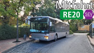 Mitfahrt  Setra S315NF  Linie RE20 SEV  Salzwedel  Uelzen [upl. by Chrisman]