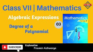 Exam EXPRESS  Class 7 Math  Algebraic Expression  Degree of a Polynomial [upl. by Gentes]