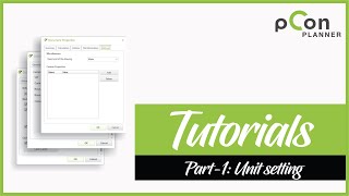 How to set Unit in pCon planner  Tutorial part1 architechnology [upl. by Ingold]