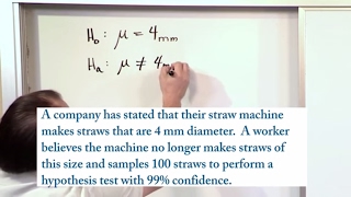 Lesson 9  Writing The Null and Alternate Hypothesis Statistics Tutor [upl. by Ever]